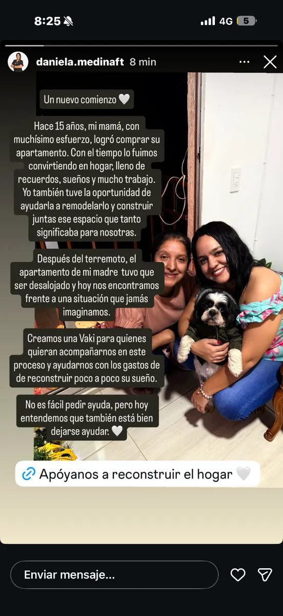Foto 2 de los daños reportados por Daniela Medina Palechor