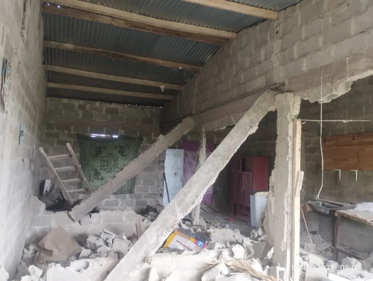 Foto 1 de los daños reportados por Yarlin Moreno Bejarano