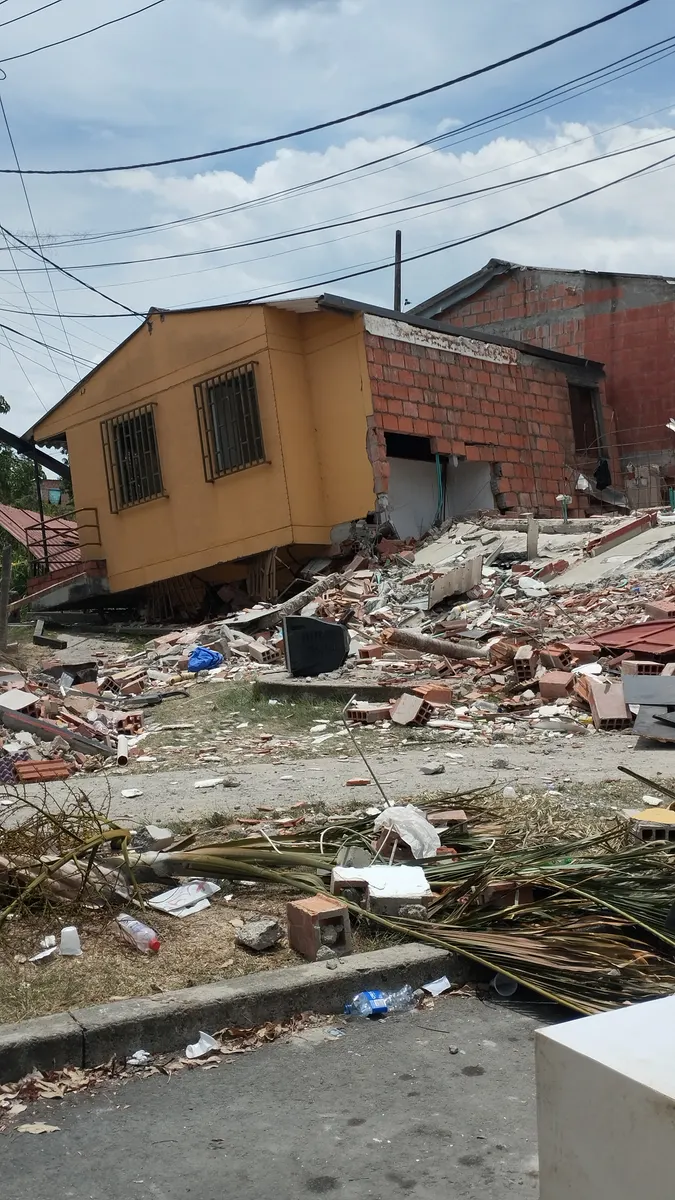Foto 1 de los daños reportados por María sulay pino Martínez