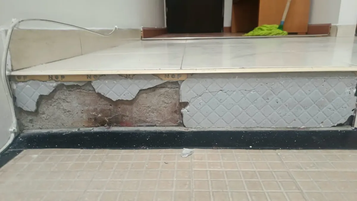 Foto 2 de los daños reportados por Laura Cubides