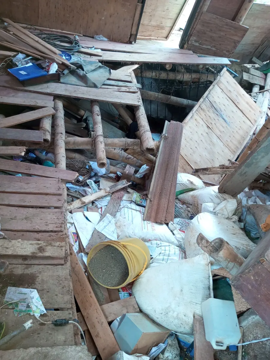 Foto 1 de los daños reportados por Claudia Liliana Castrillón rico