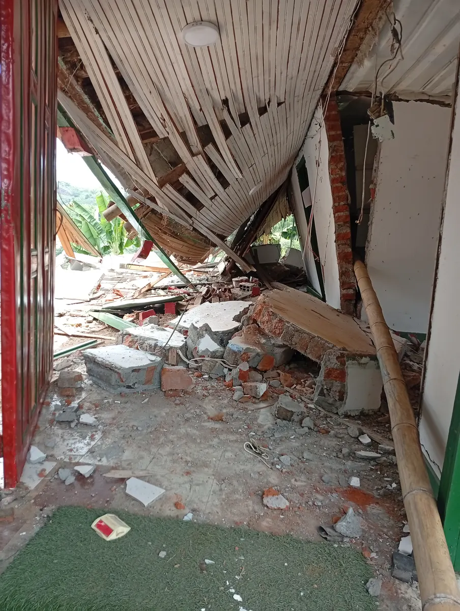 Foto 1 de los daños reportados por Jhon Jairo cabal