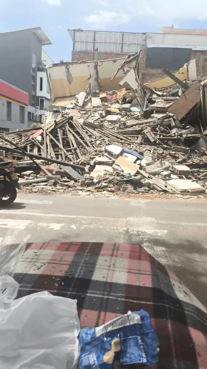 Foto 1 de los daños reportados por Elizabeth Posada Cometa