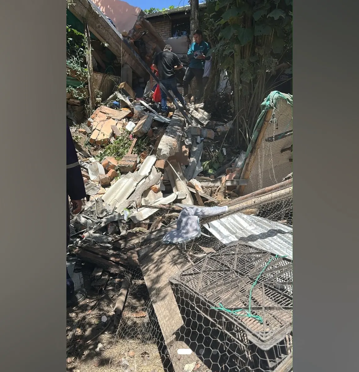 Foto 1 de los daños reportados por Juan Diego franco tabares