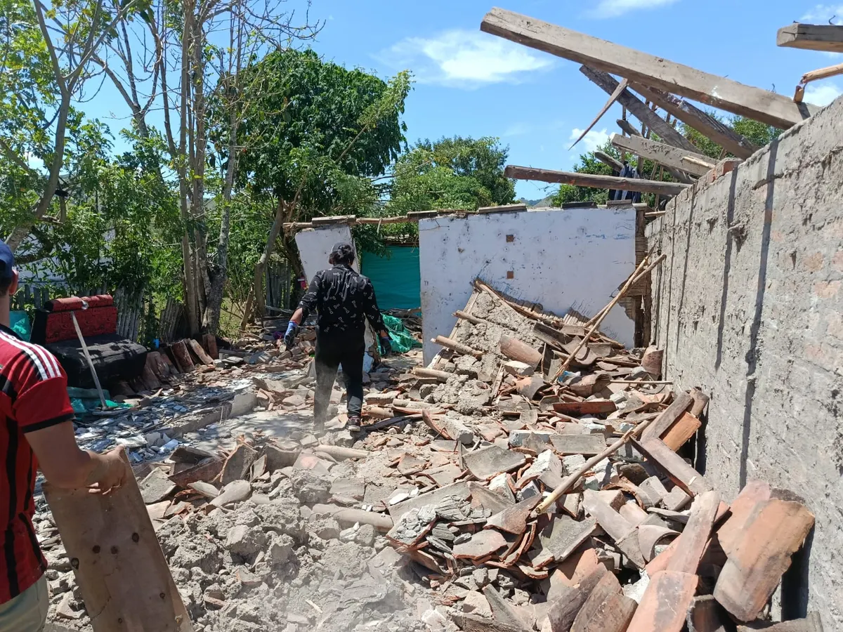 Foto 1 de los daños reportados por Duberney Flórez Trejos
