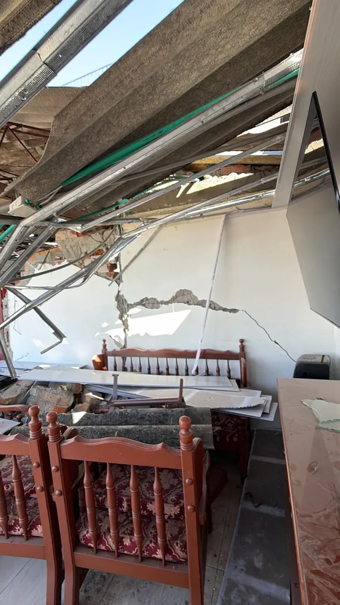 Foto 1 de los daños reportados por Libia Agudelo