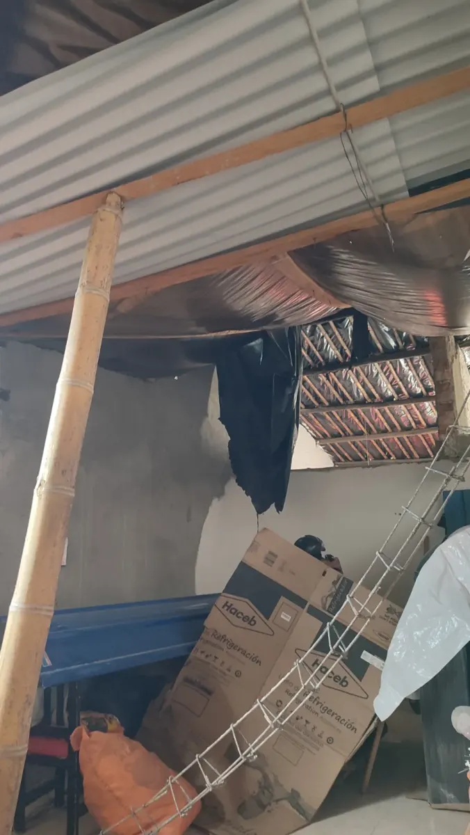 Foto 1 de los daños reportados por María Edilia Orrego