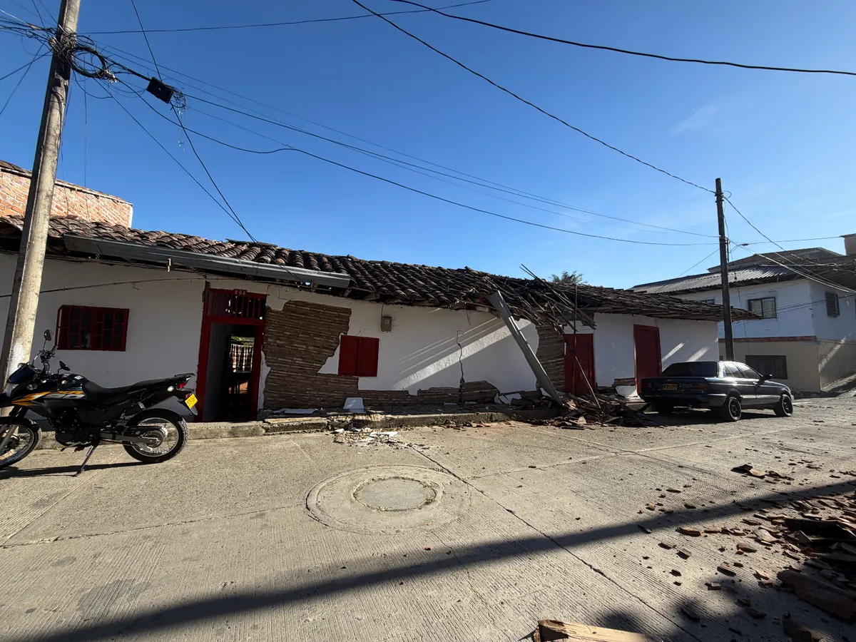 Foto 1 de los daños reportados por Diana García valencia