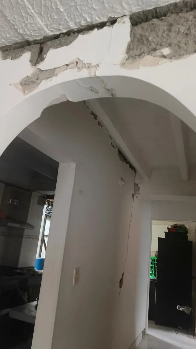 Foto 1 de los daños reportados por Ana Beatriz Ospina Cadena