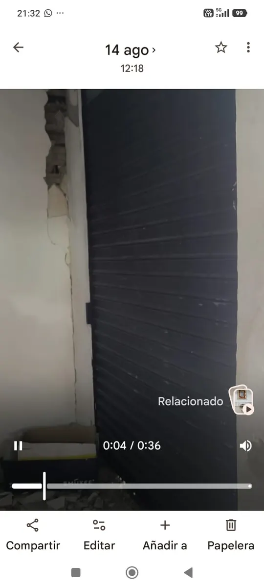 Foto 3 de los daños reportados por Fray William peña