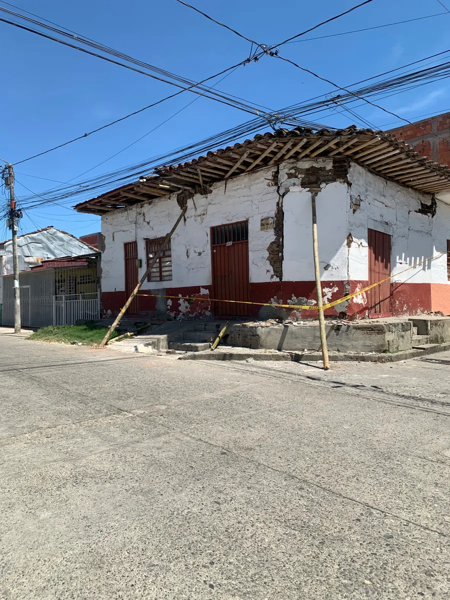 Foto 1 de los daños reportados por Karoll Dahiana Muñoz Agudelo