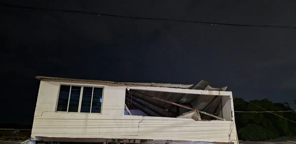 Foto 1 de los daños reportados por Mirella jimenez parra