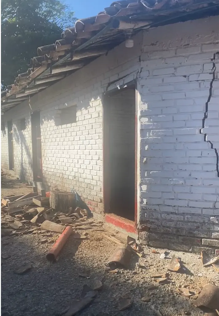 Foto 1 de los daños reportados por Valentina Gómez Ospina