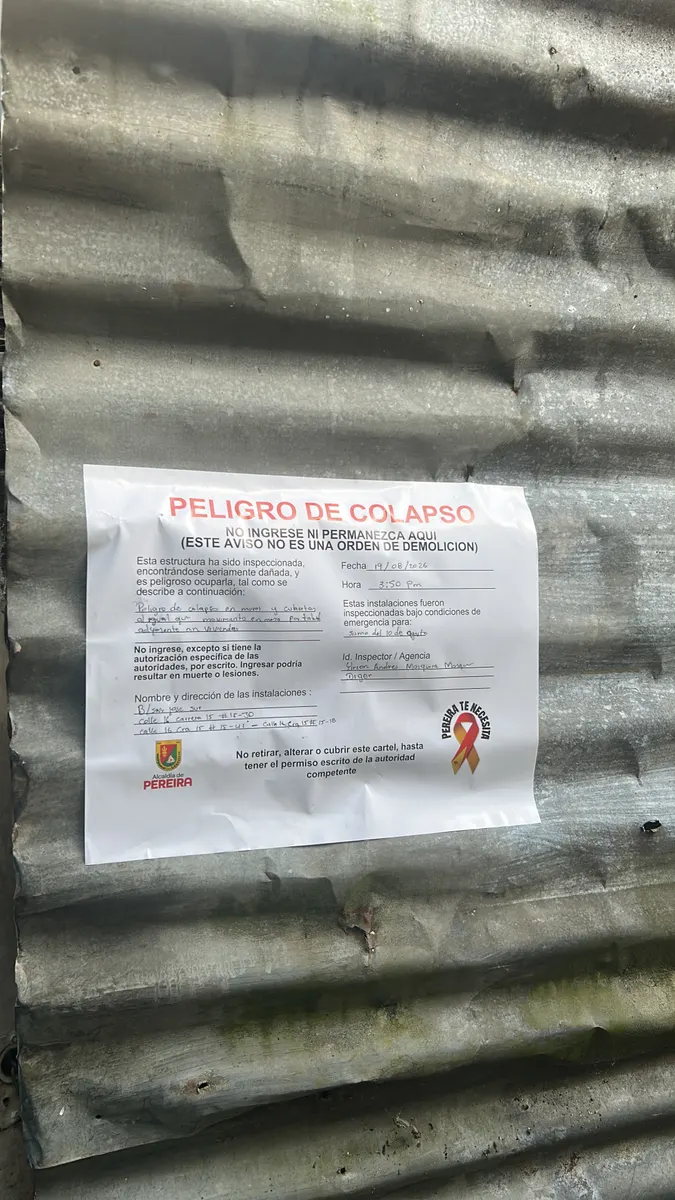 Foto 3 de los daños reportados por María Trinidad Osorio