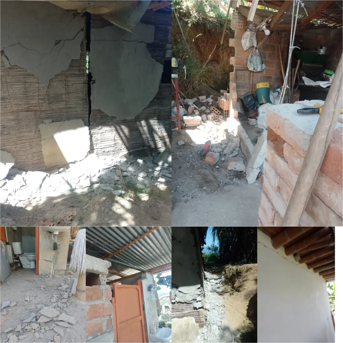 Foto 1 de los daños reportados por Carolina Vanesa Arenas Bueno