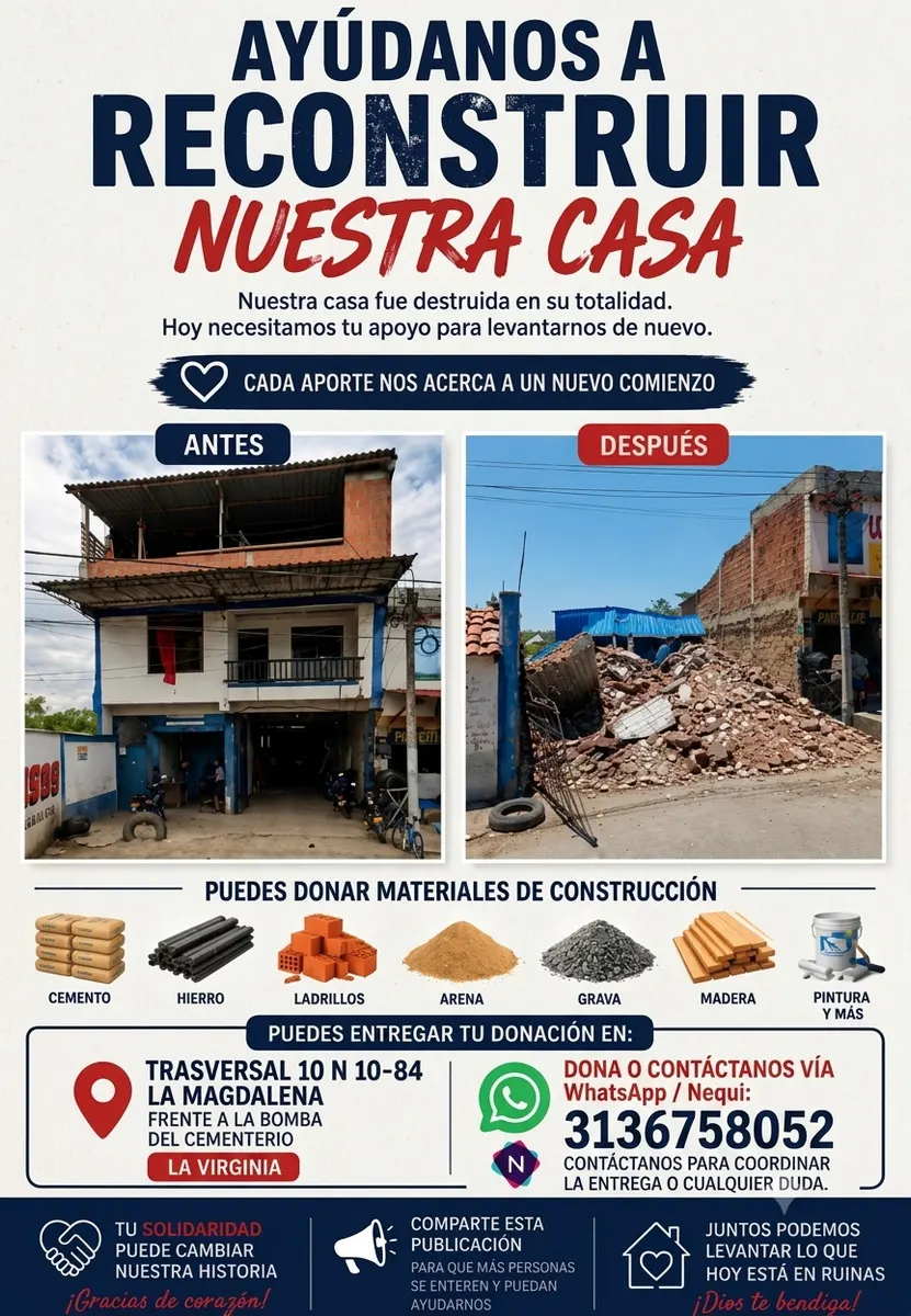 Foto 1 de los daños reportados por Kilderman Bustamante Ruiz