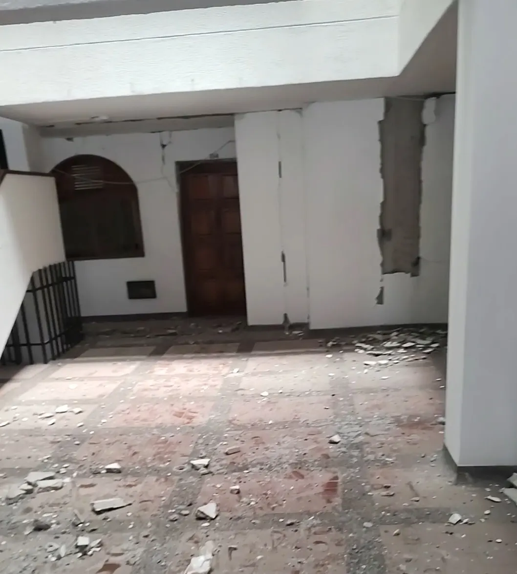 Foto 1 de los daños reportados por Juliana Velez Villegas