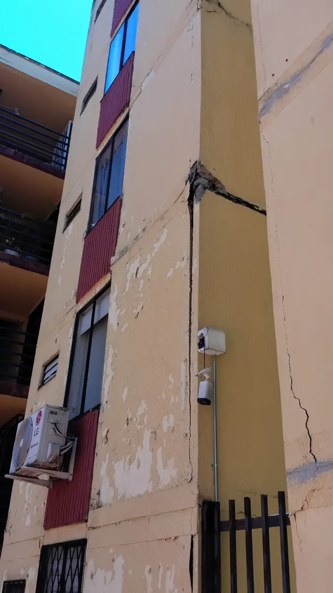 Foto 1 de los daños reportados por Jhon Queduinn Guarnizo Gómez