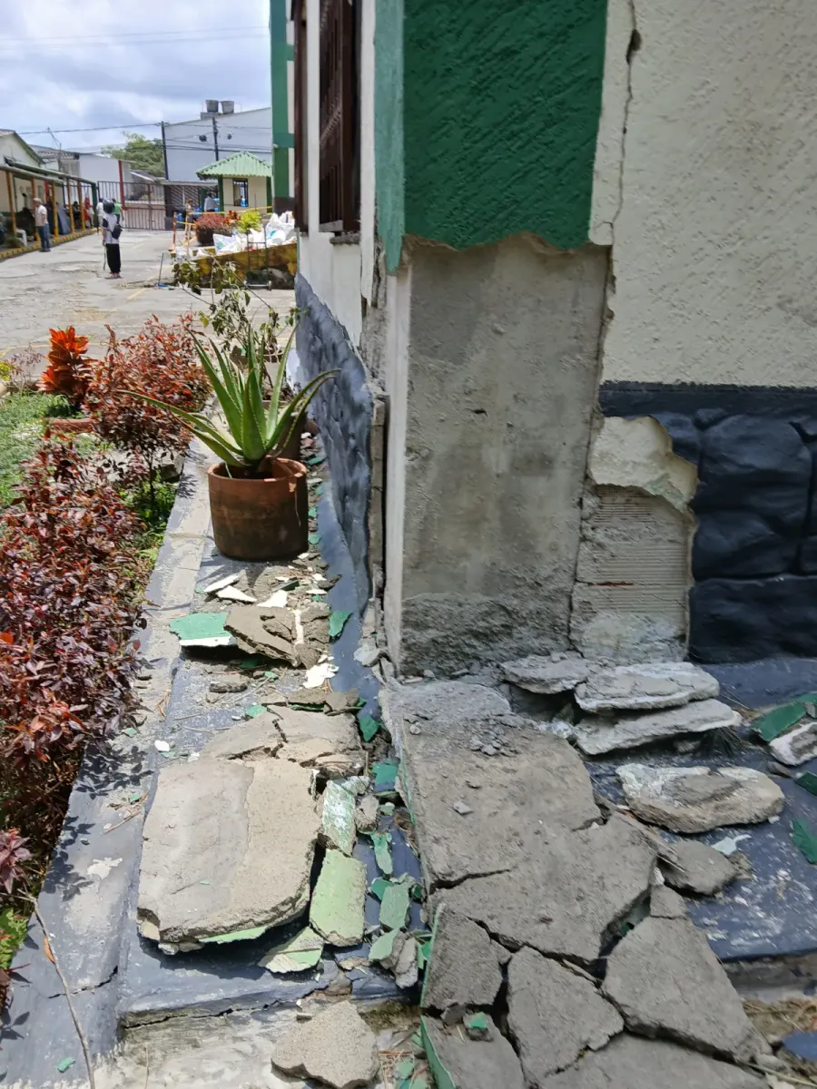 Foto 1 de los daños reportados por Luz mila vallejo