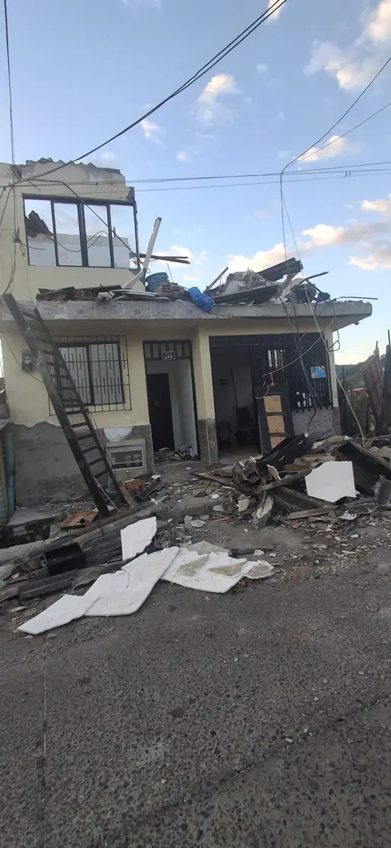 Foto 1 de los daños reportados por Nathalia María largo Parra
