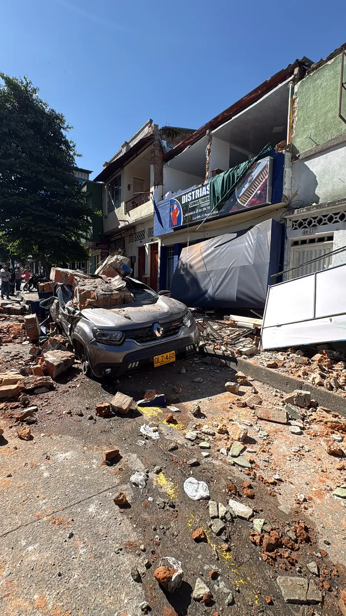 Foto 1 de los daños reportados por Karol Valencia