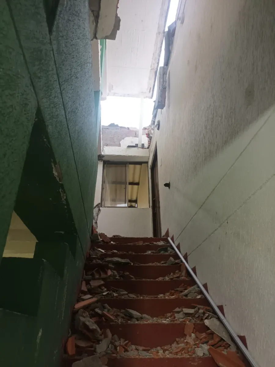 Foto 1 de los daños reportados por Luz Aida Meneses