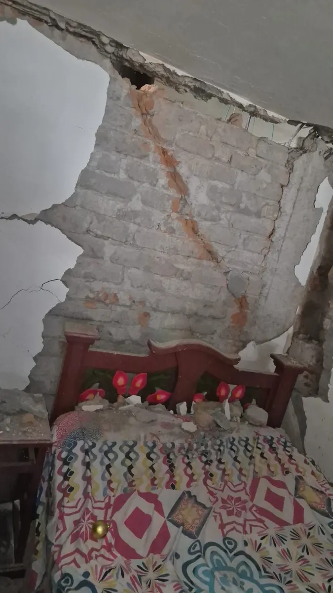 Foto 2 de los daños reportados por Erika Vanessa Valencia Díaz