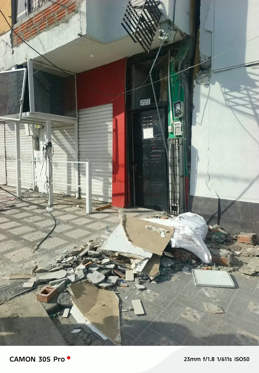 Foto 2 de los daños reportados por Gloria Castro de diaz