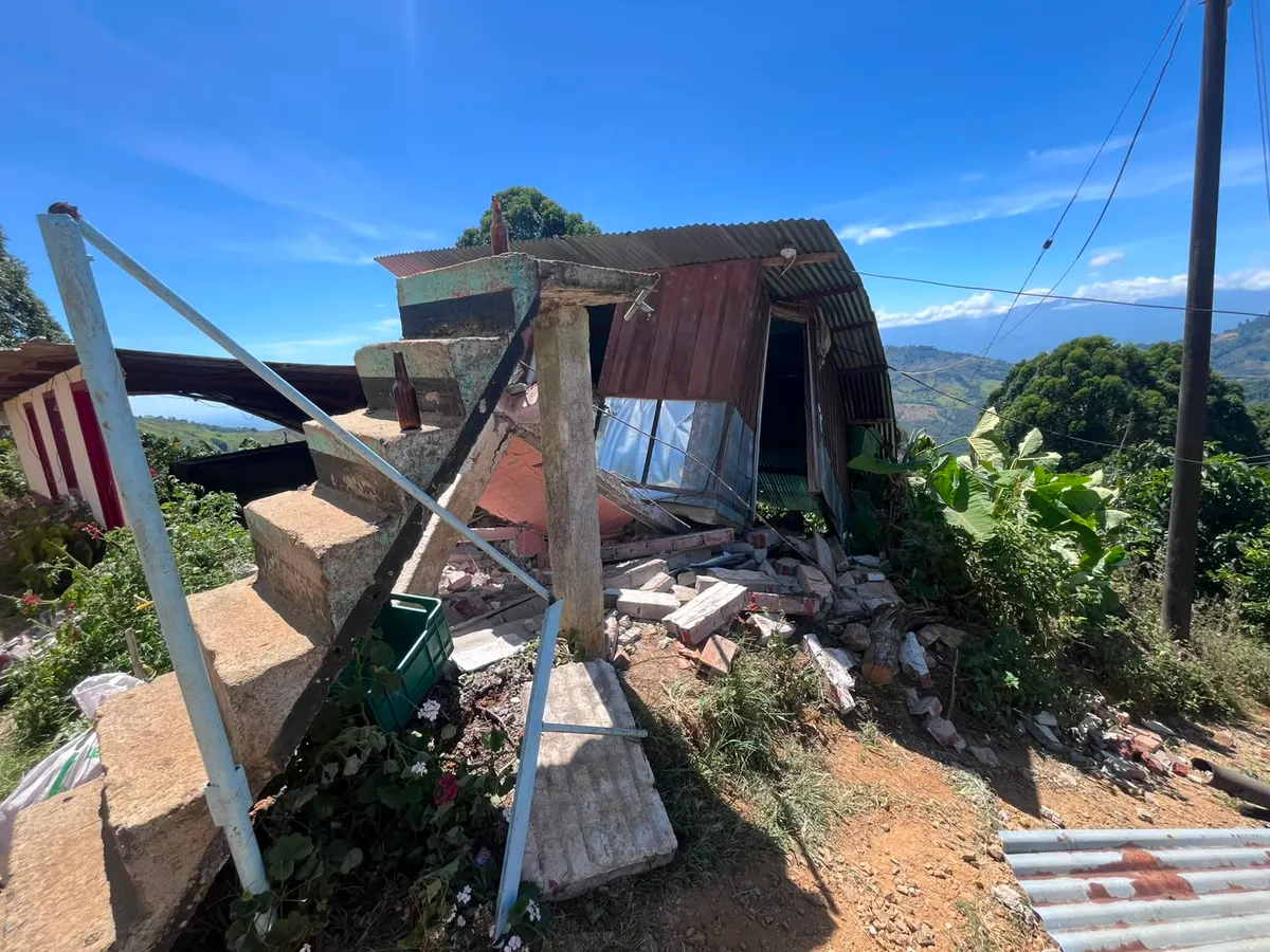 Foto 1 de los daños reportados por Gloria Patricia Posso Bedoya