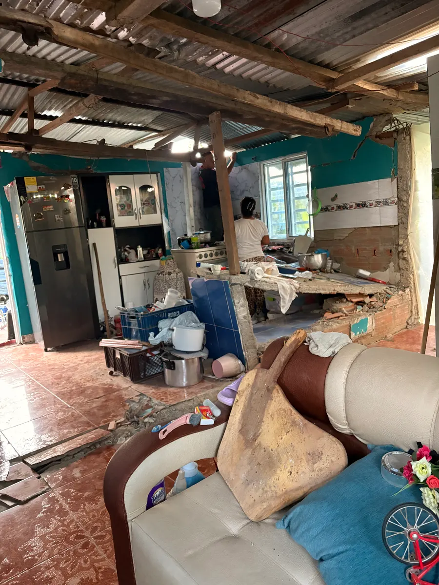 Foto 1 de los daños reportados por Luz Adriana Agudelo Carmona