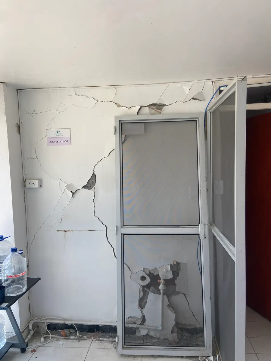 Foto 1 de los daños reportados por Inversiones Artesanna SAS