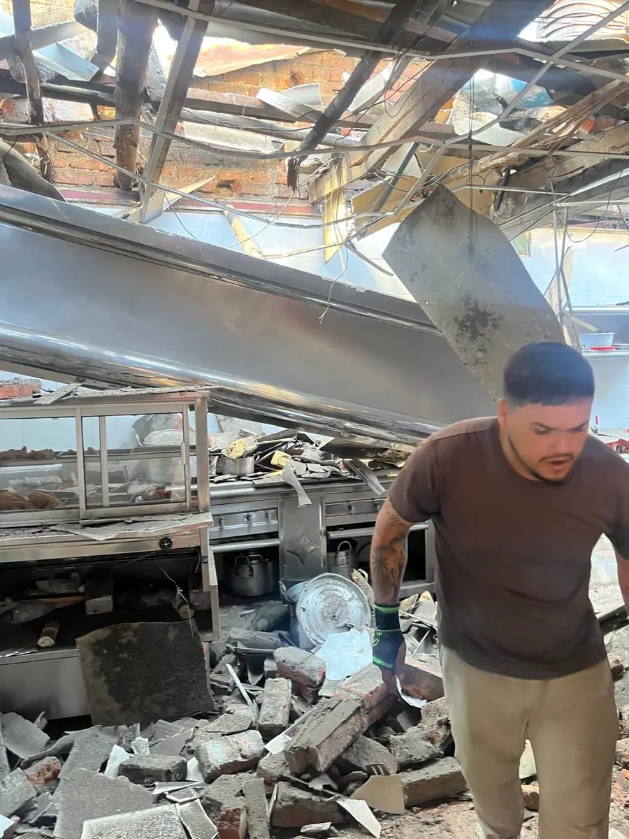 Foto 1 de los daños reportados por Claudia Ximena cuadros