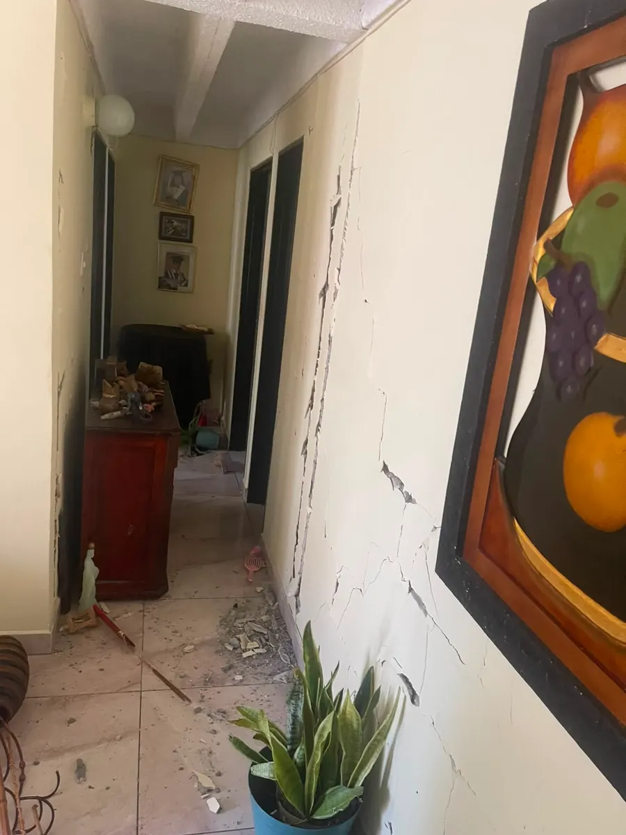 Foto 1 de los daños reportados por María Gladys Pulgarín Echeverri