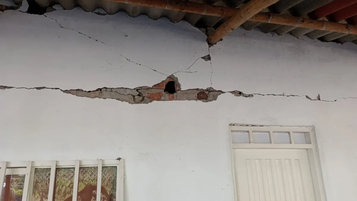Foto 1 de los daños reportados por Daniel franco