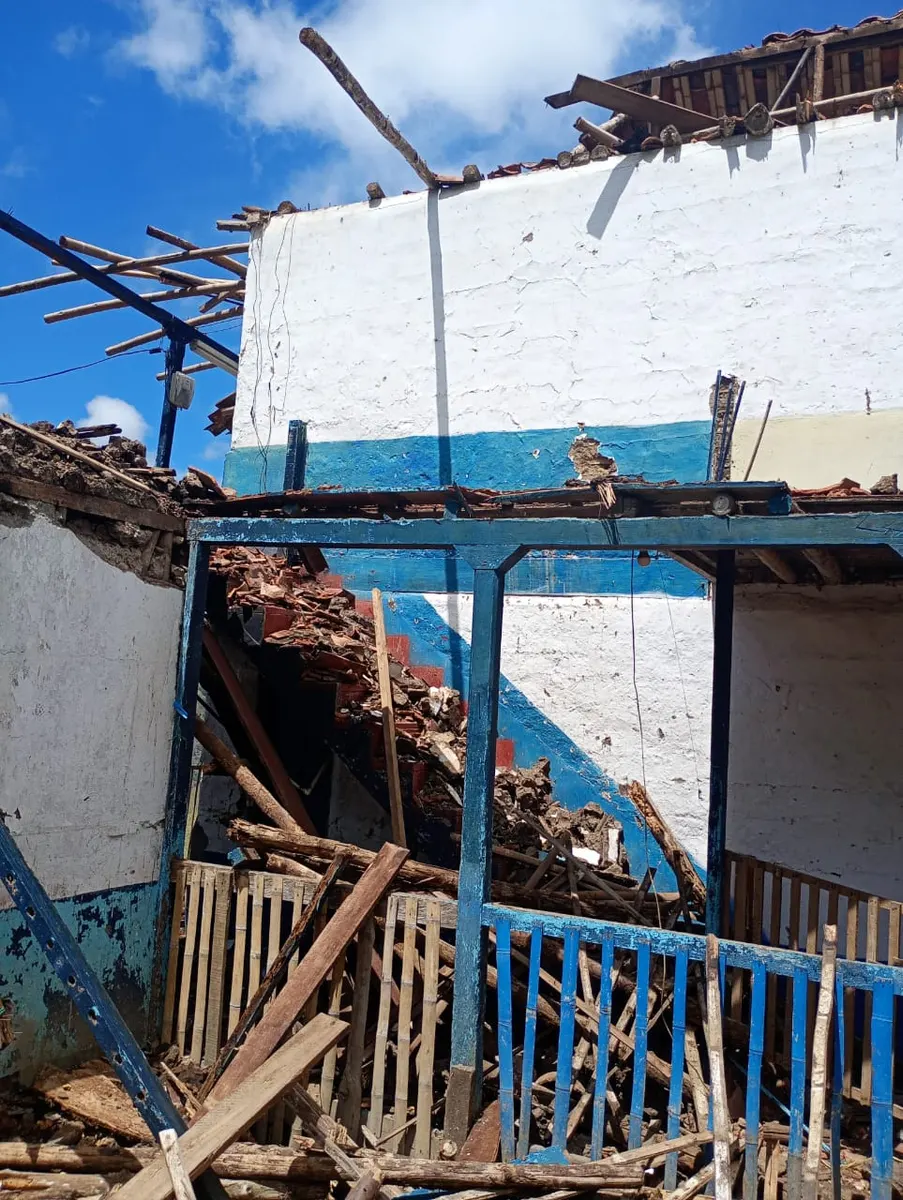 Foto 1 de los daños reportados por yessica ochoa