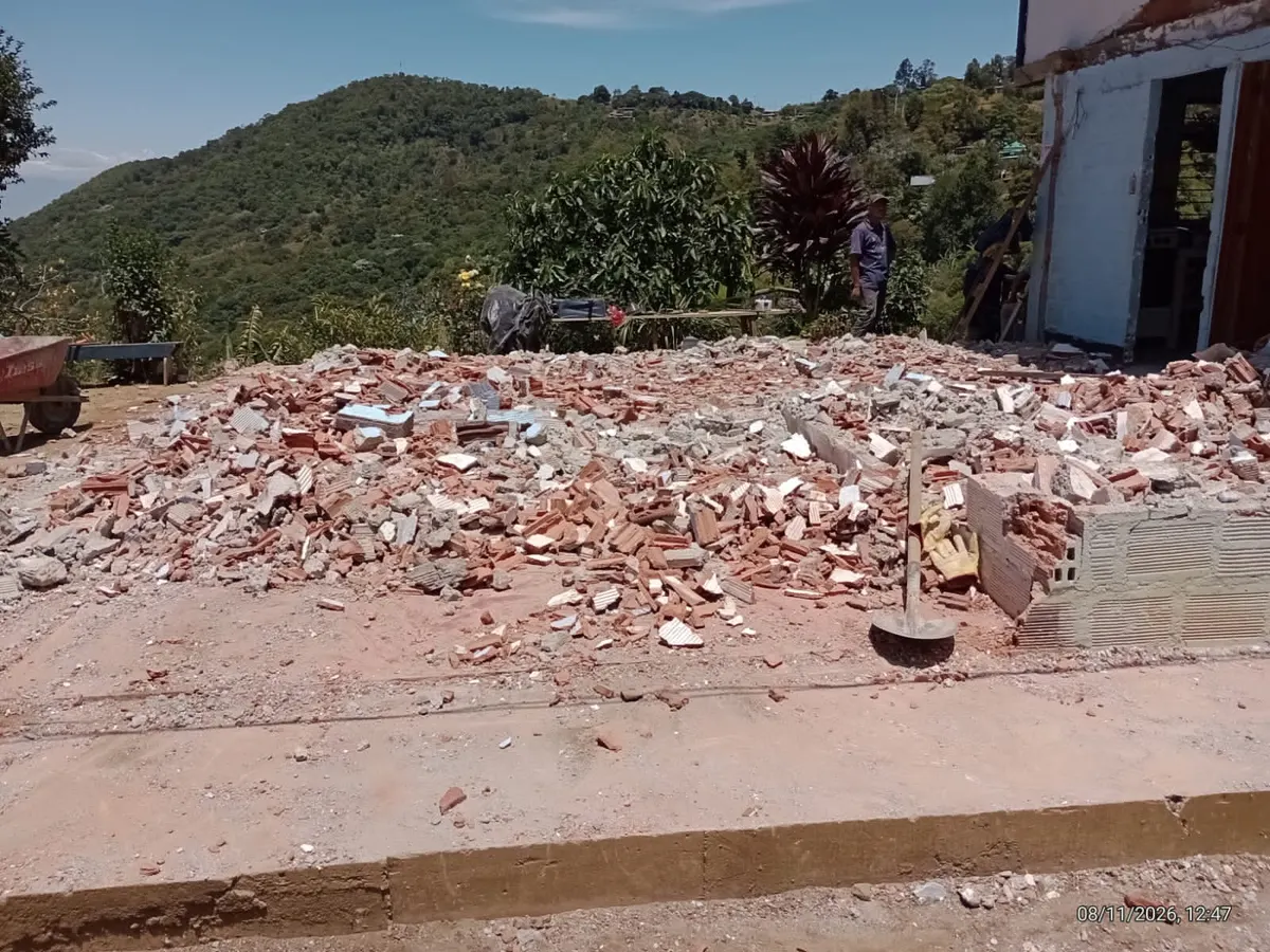 Foto 1 de los daños reportados por Hugo Piamba Jiménez