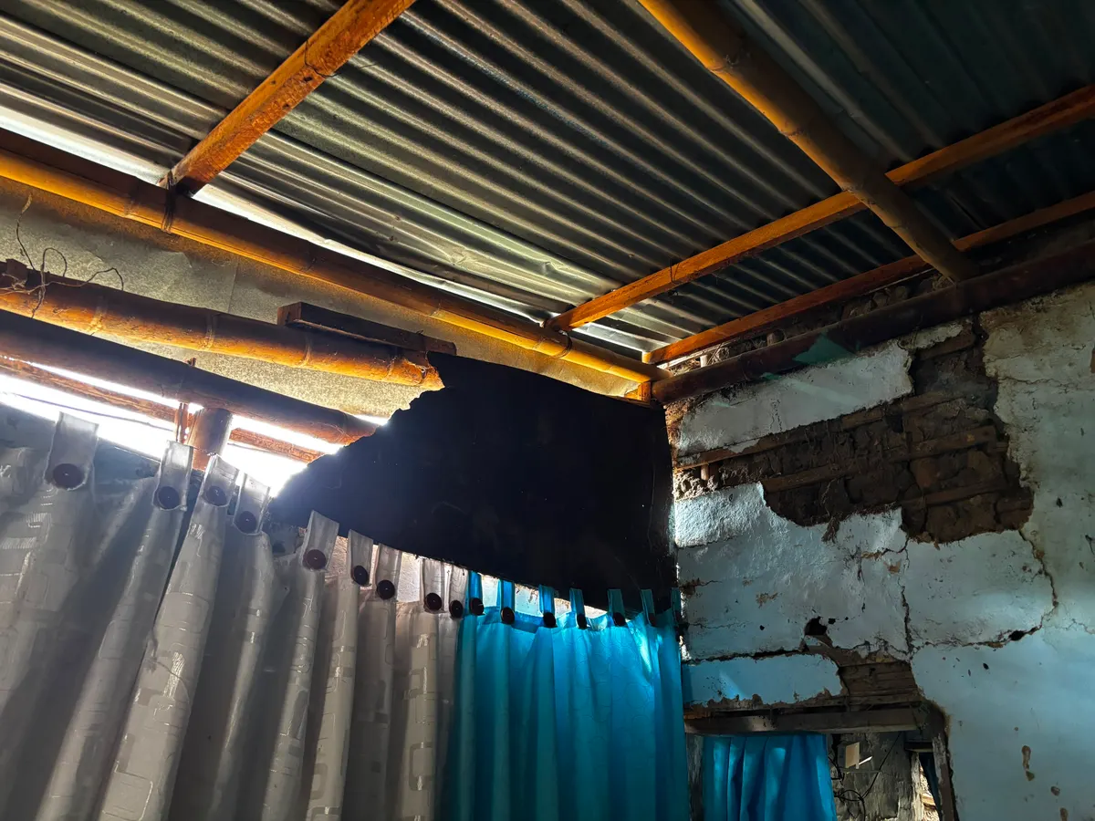 Foto 2 de los daños reportados por Gilma Bedoya de Guerrero