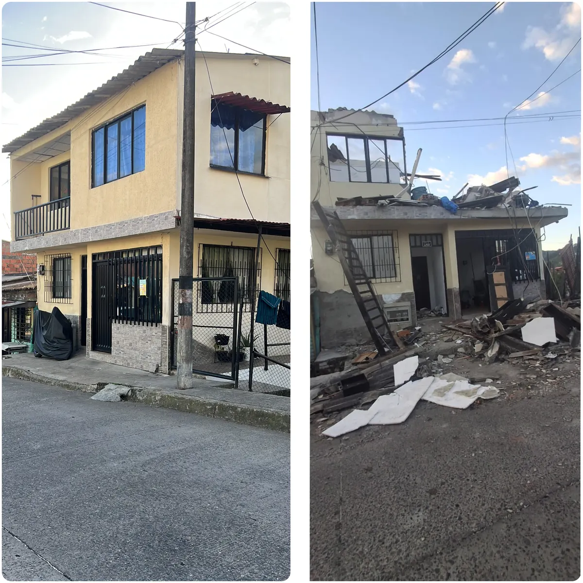 Foto 2 de los daños reportados por Nathalia María largo Parra