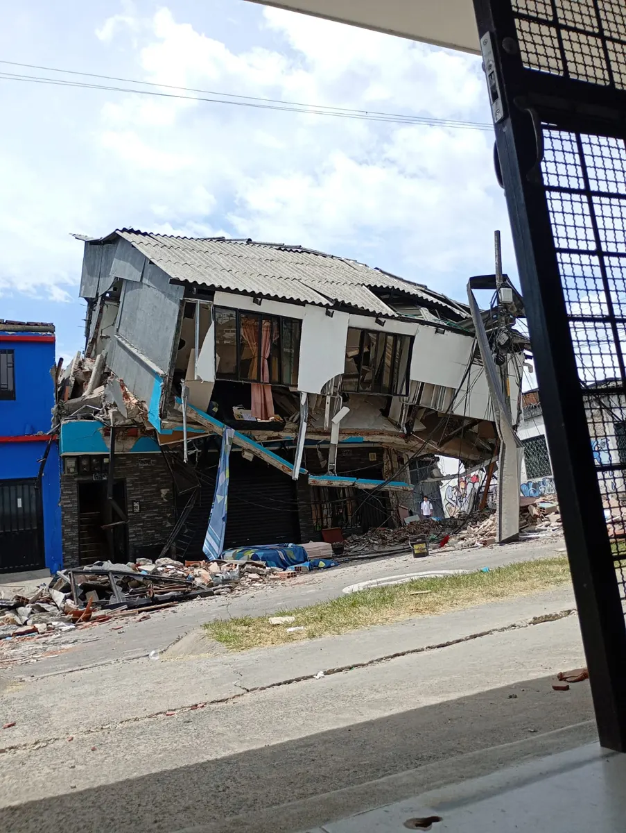 Foto 1 de los daños reportados por Angela Yaneth Buitrago Pavas