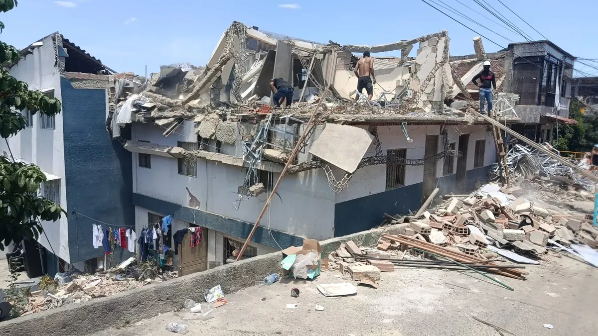 Foto 1 de los daños reportados por Jackeline Giraldo Morales