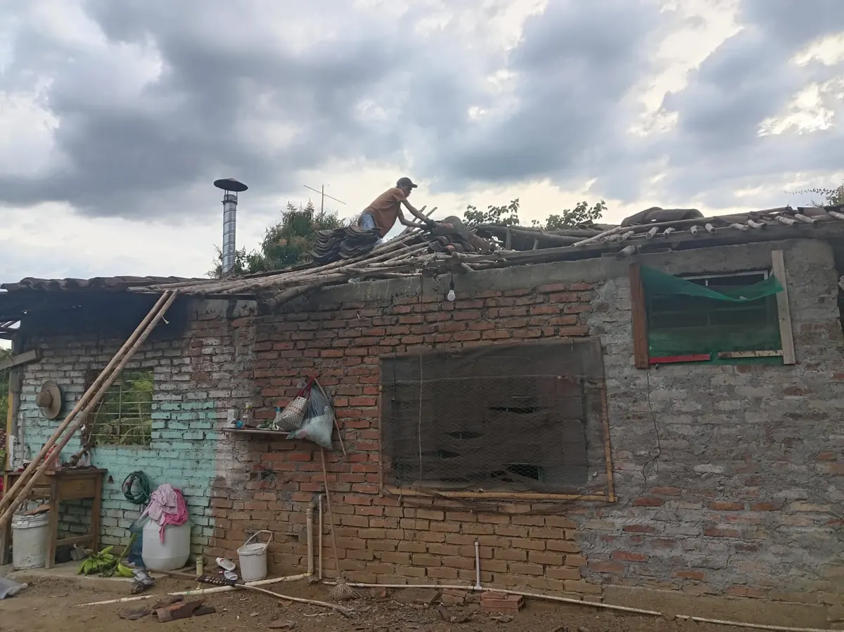 Foto 1 de los daños reportados por Miguel Peña