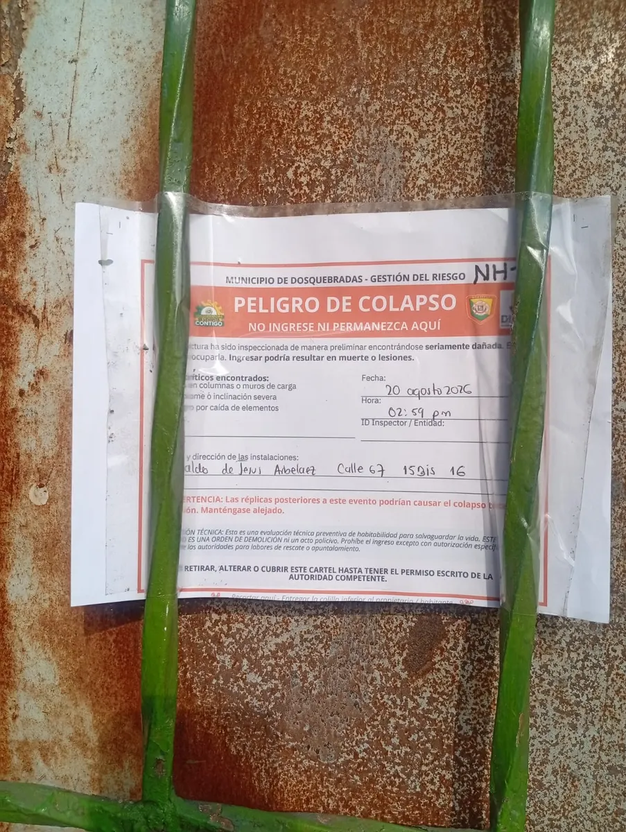 Foto 5 de los daños reportados por Juan Camilo Arteaga
