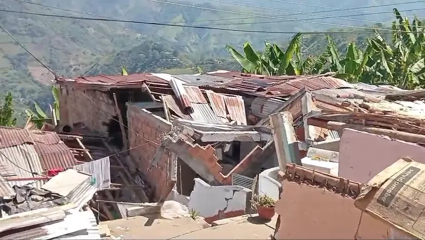 Foto 1 de los daños reportados por Blanca ortencia Galeano
