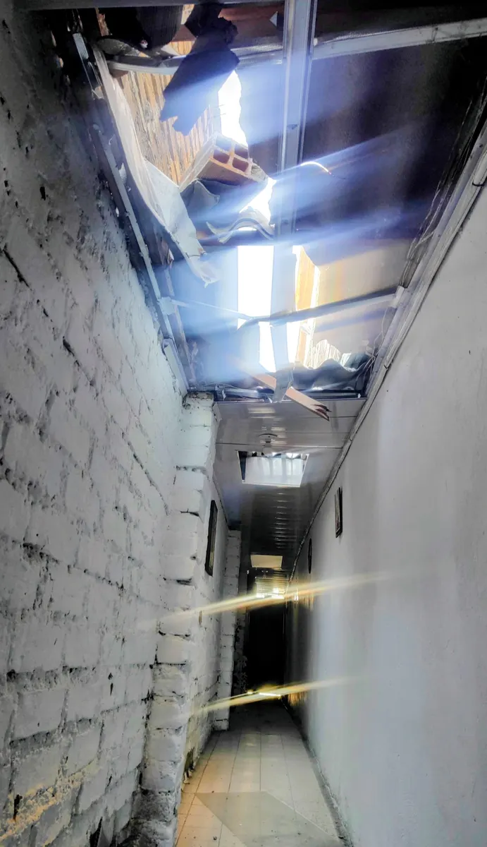 Foto 1 de los daños reportados por Isabel Arias