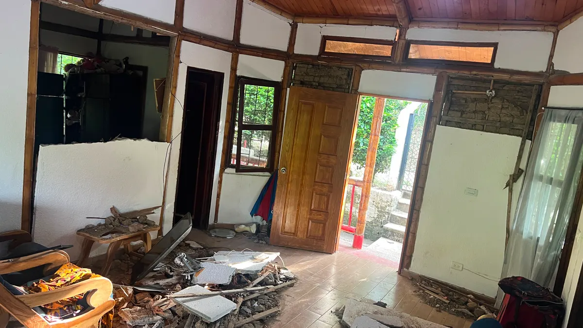 Foto 1 de los daños reportados por Erika Andrea Pérez Fajardo